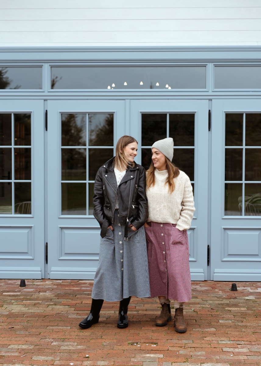 Ciepła spódnica Mela Foggy z flaneli bawełnianej - obrazek 3