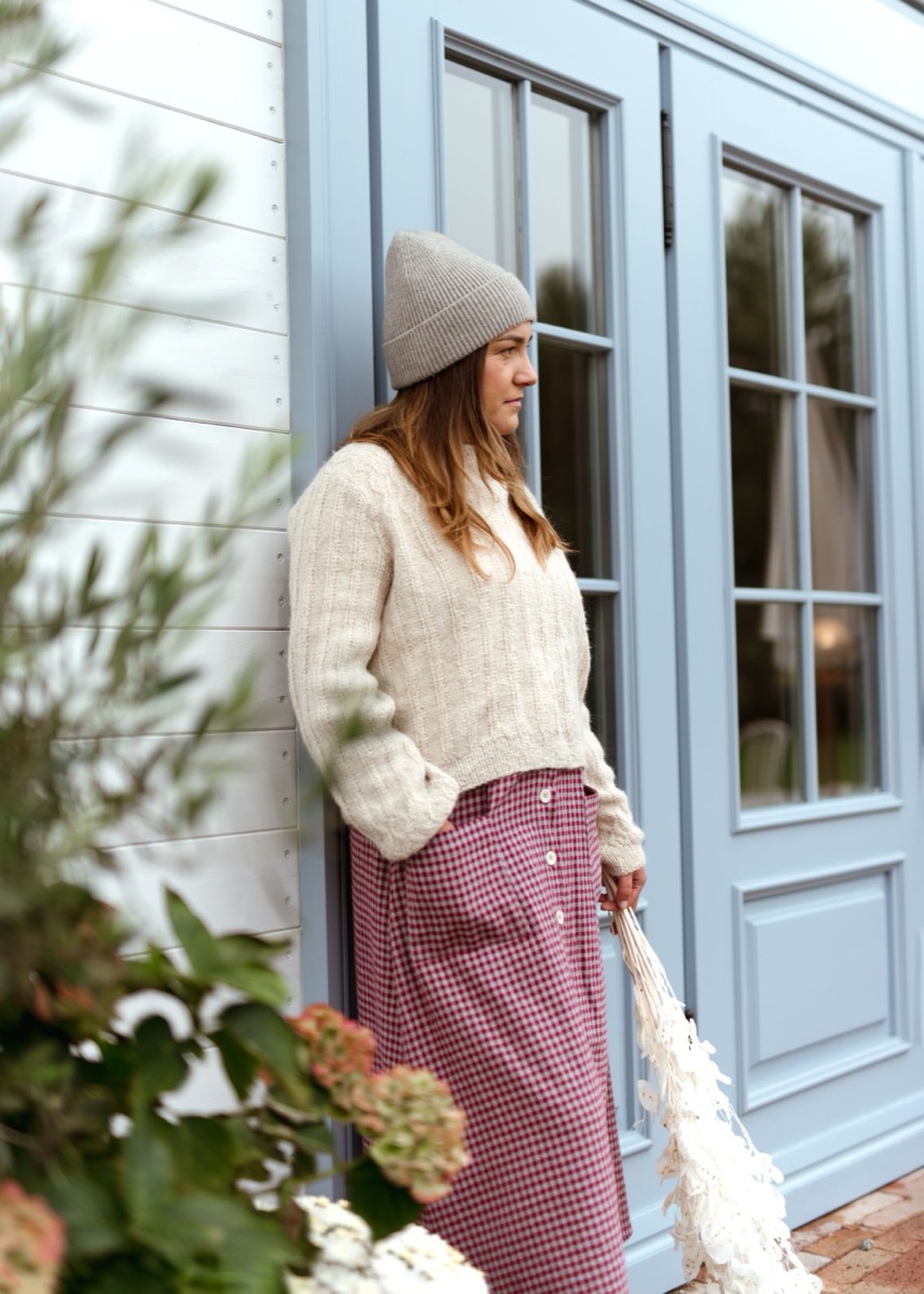 Ciepła spódnica Mela Roma z flaneli bawełnianej - obrazek 4