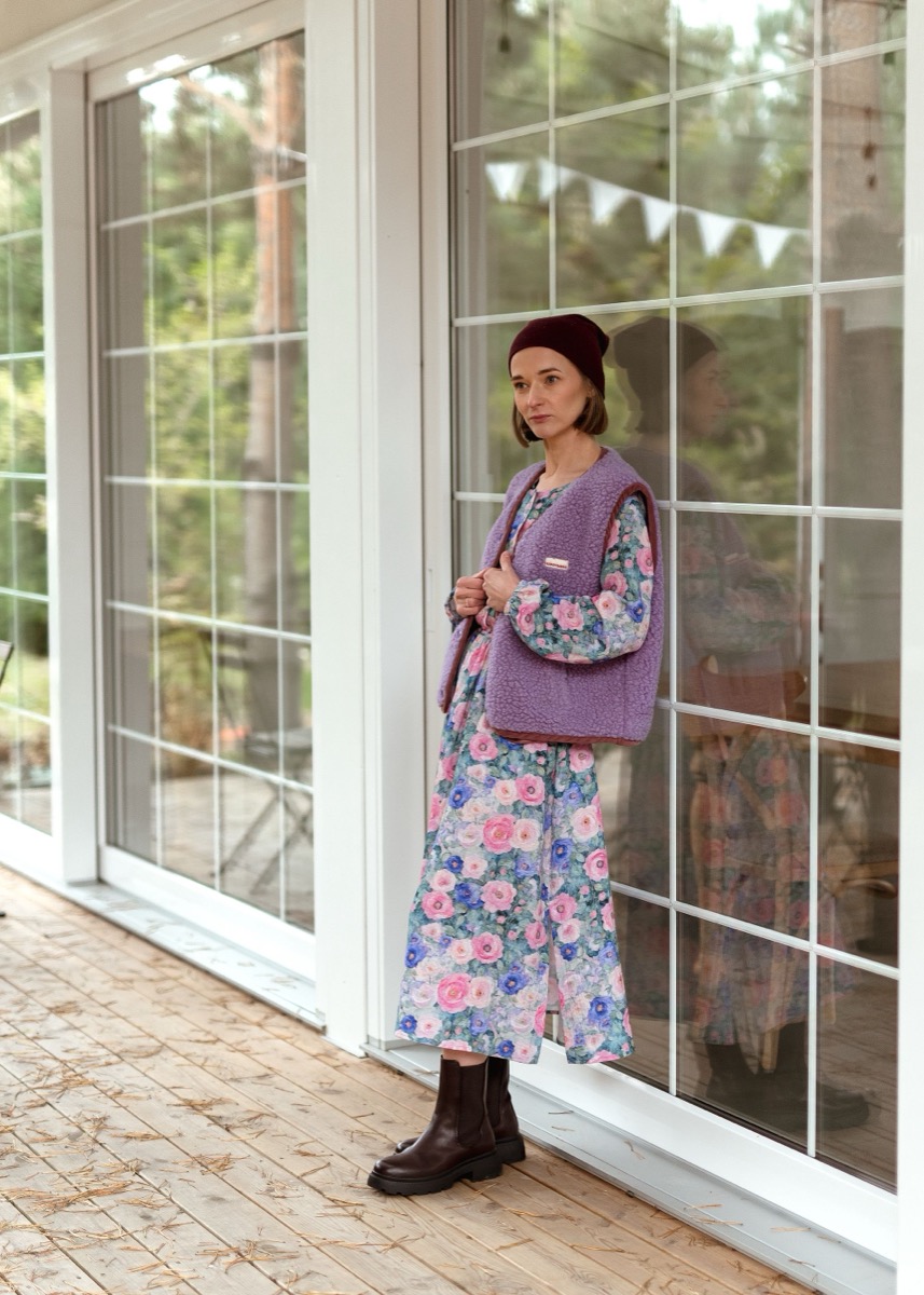 Sukienka z muślinu Luma Bloom - obrazek 4