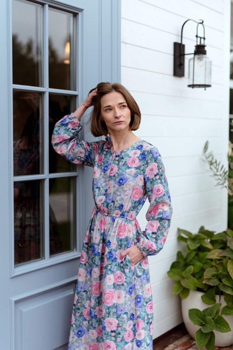 Sukienka z muślinu Luma Bloom