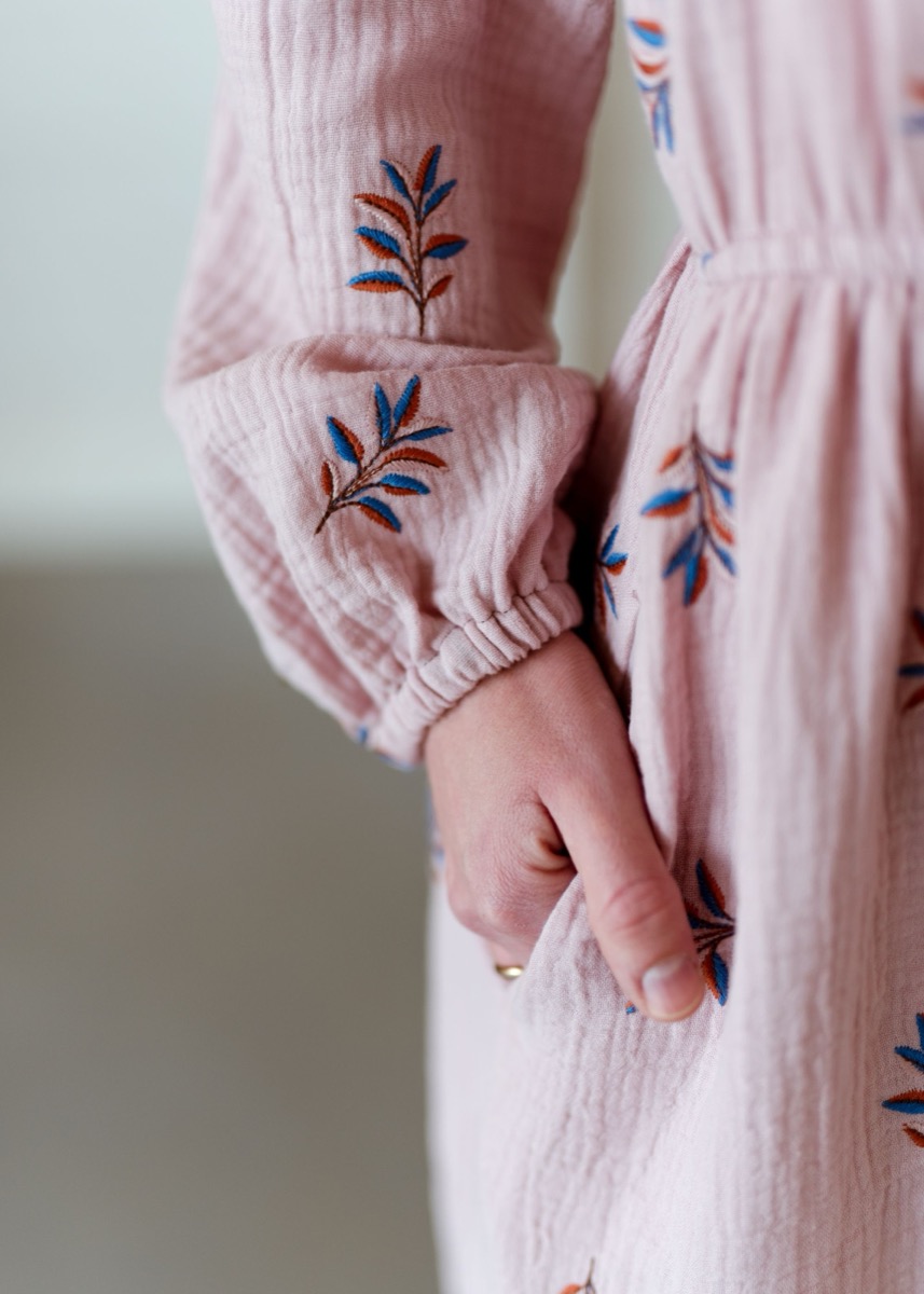 Sukienka z muślinu Luma Blush - obrazek 6