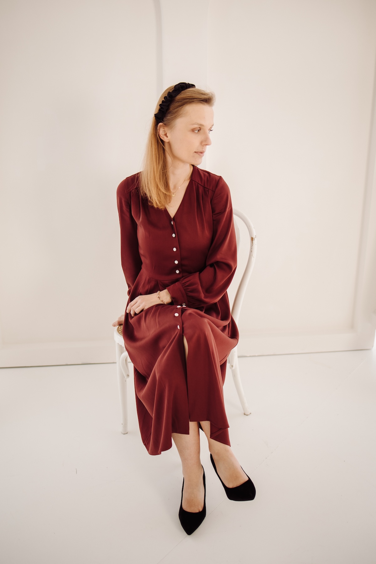 Elegancka sukienka Vella Scarlet - obrazek 5