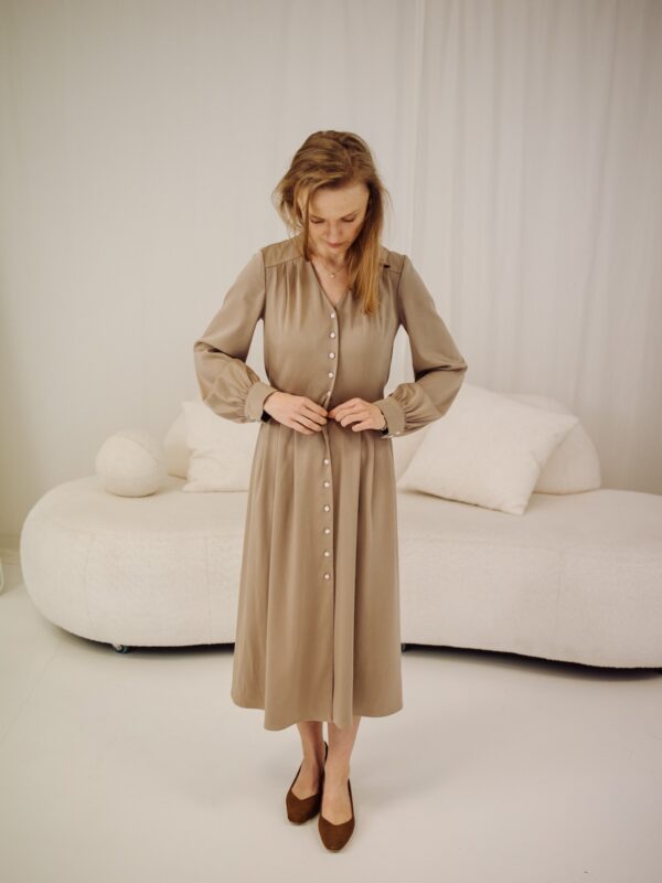 Elegancka sukienka Vella Sandstone