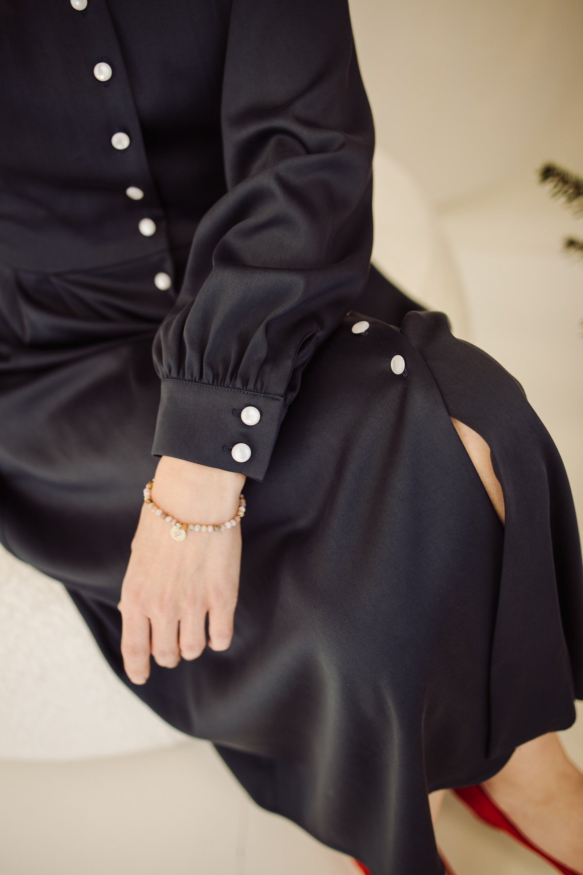 Elegancka sukienka Vella Storm Blue - obrazek 3