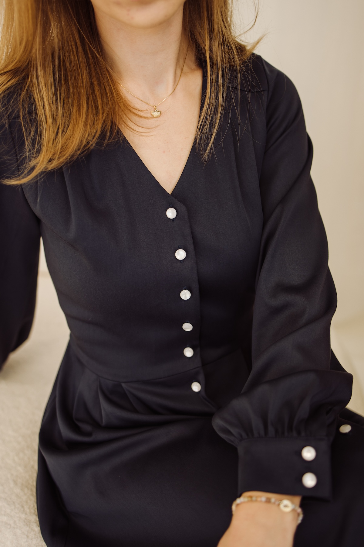 Elegancka sukienka Vella Storm Blue - obrazek 5