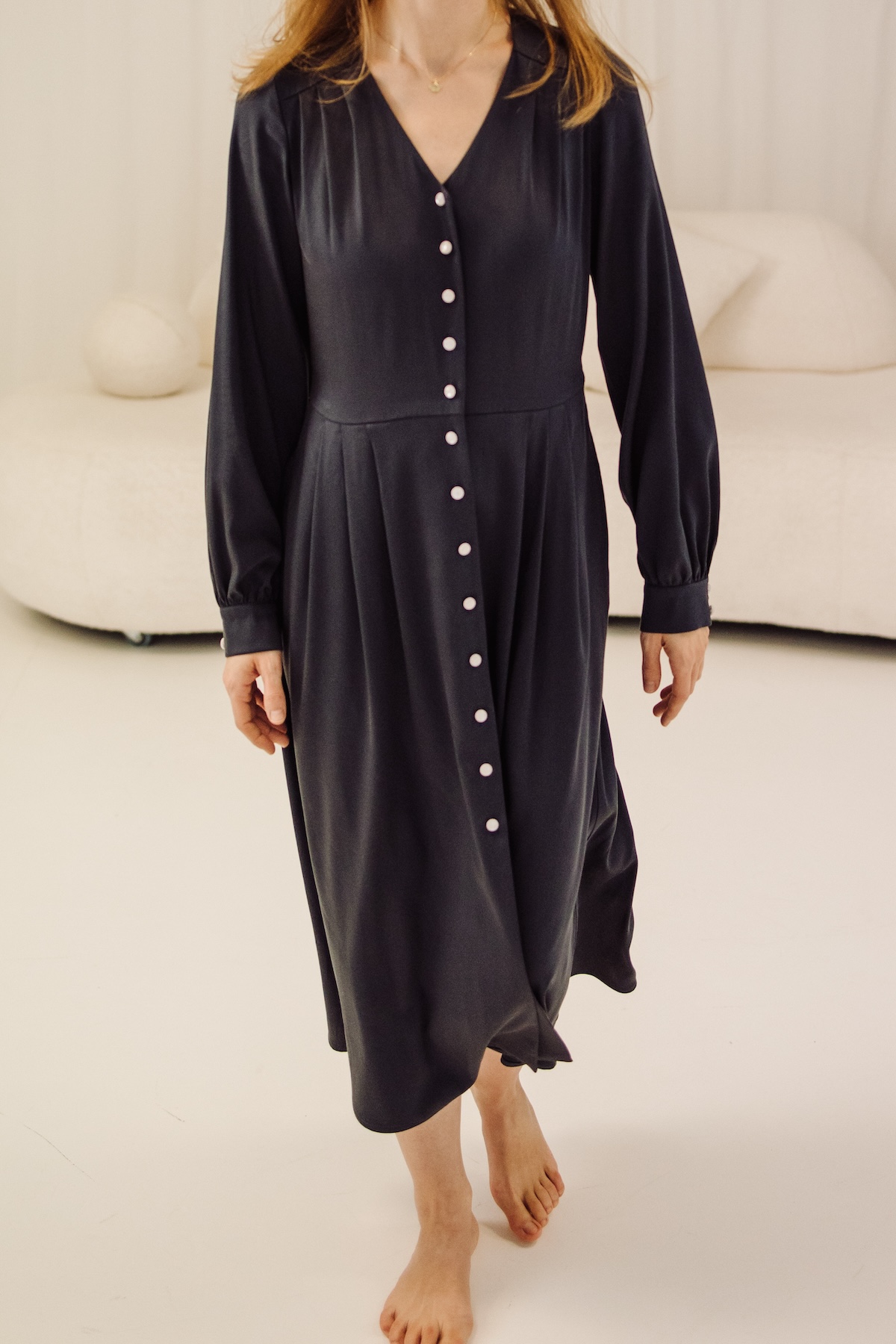 Elegancka sukienka Vella Storm Blue - obrazek 6